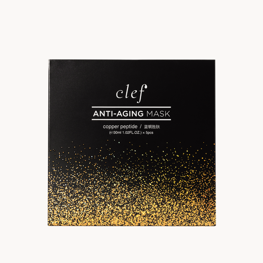 CLEF Copper Peptide Anti-Aging Sheet Mask (5pcs) box
