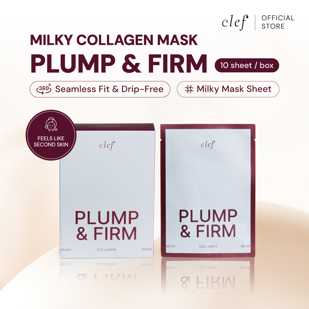 CLEF Plump & Firm Milky Collagen Sheet Mask pack