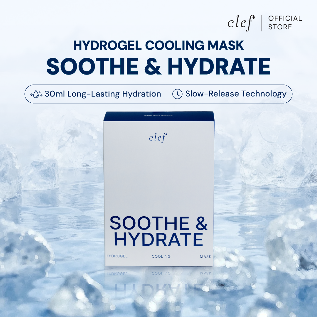 CLEF Soothe & Hydrate Hydrogel Cooling Mask – pack of 1