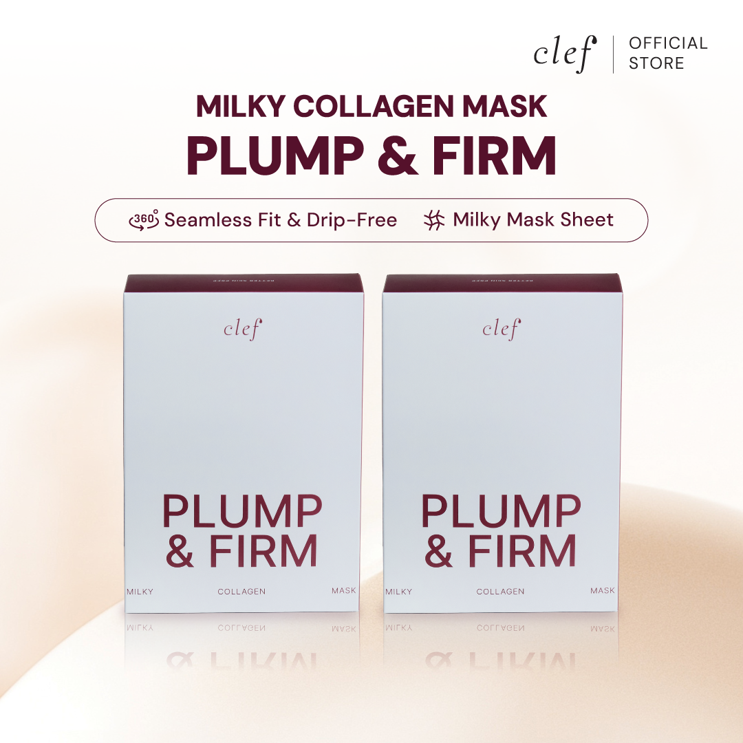 CLEF Plump & Firm Milky Collagen Sheet Mask – pack of 2