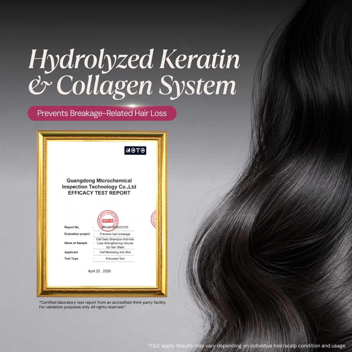 CLEF Anti-Hair Loss Shampoo, key benefit 3