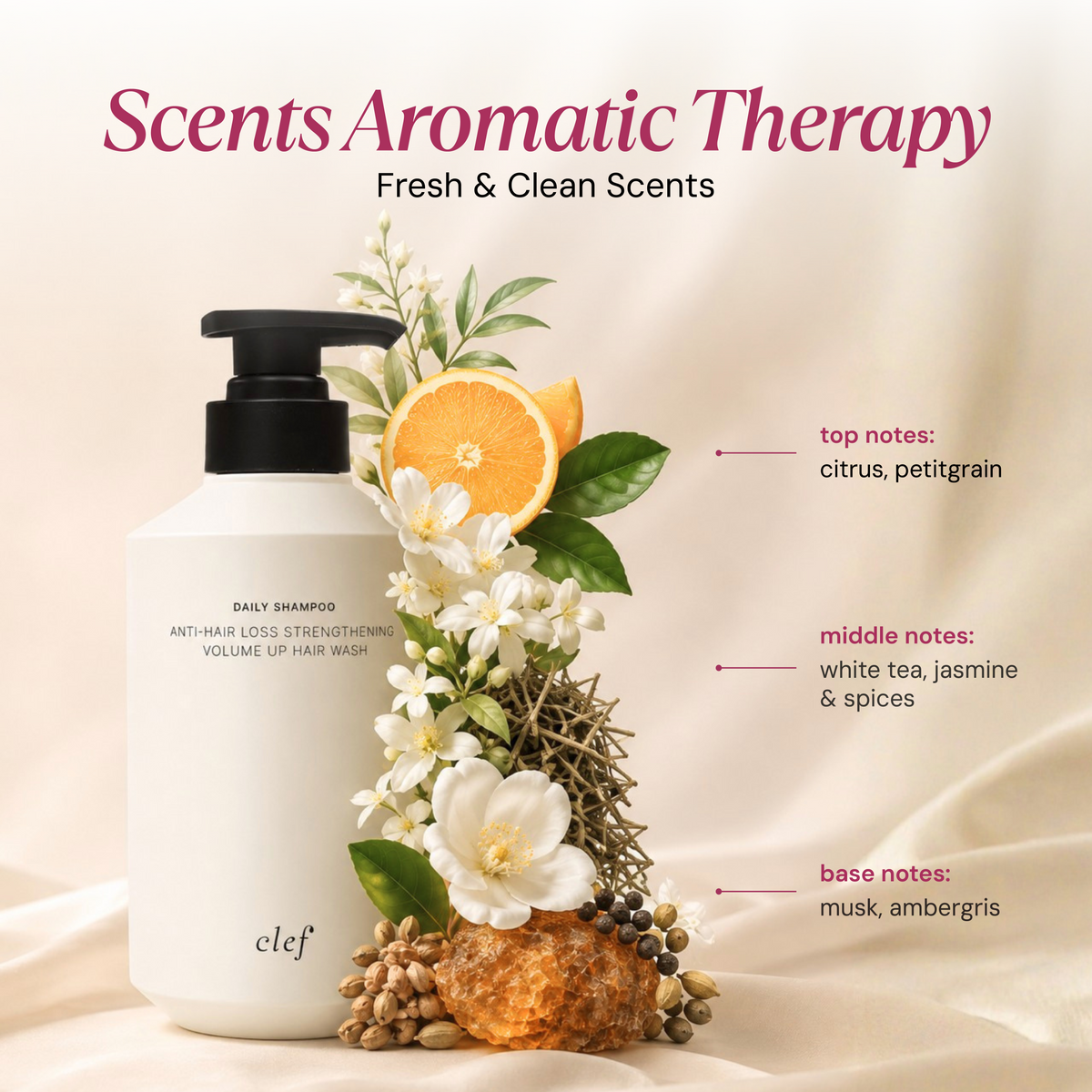 CLEF Anti-Hair Loss Shampoo, key benefit 7
