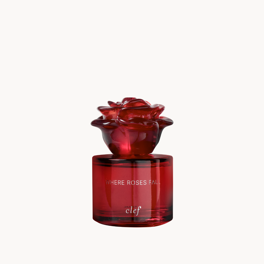 CLEF Where Roses Fall 50ml rose perfume bottle