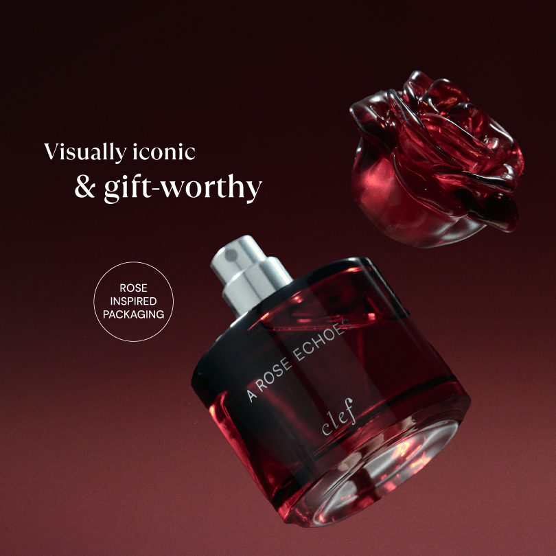CLEF Half Bloom 50ml rose perfume – A Rose For Every Stage collection, key feature 2
