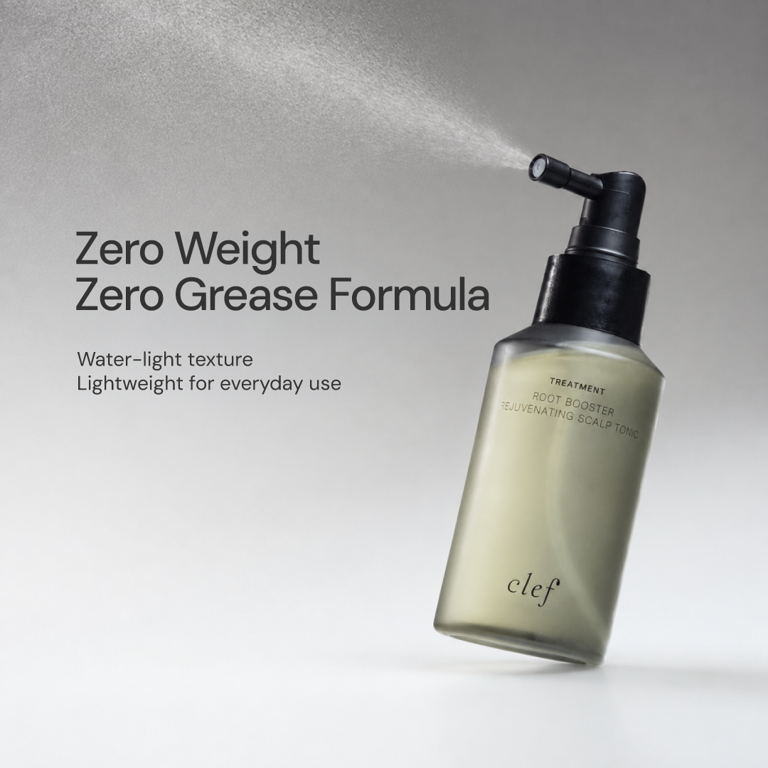 CLEF Root Booster Rebalancing Scalp Tonic, key benefit 5