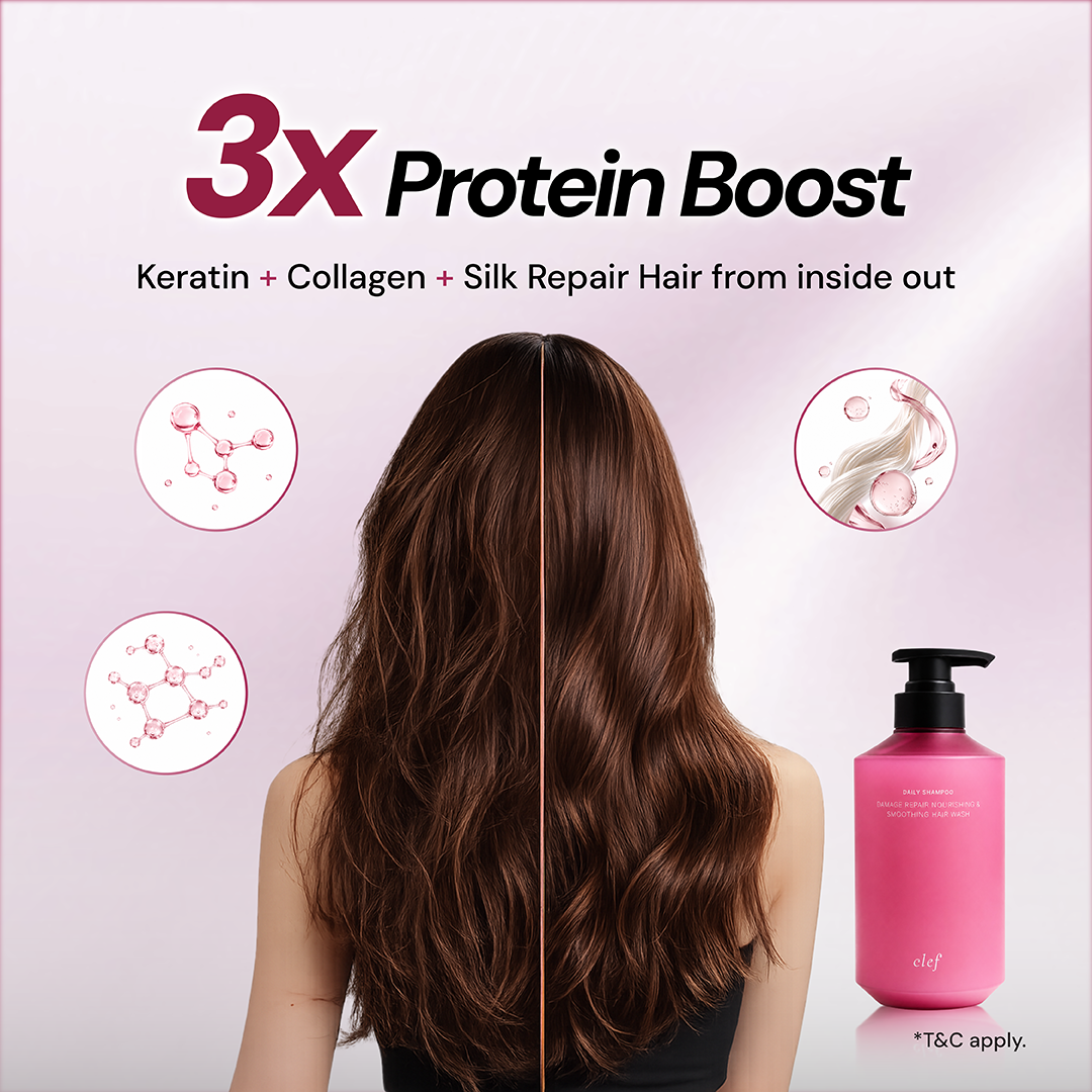 CLEF Damage Repair Shampoo, key benefit 1