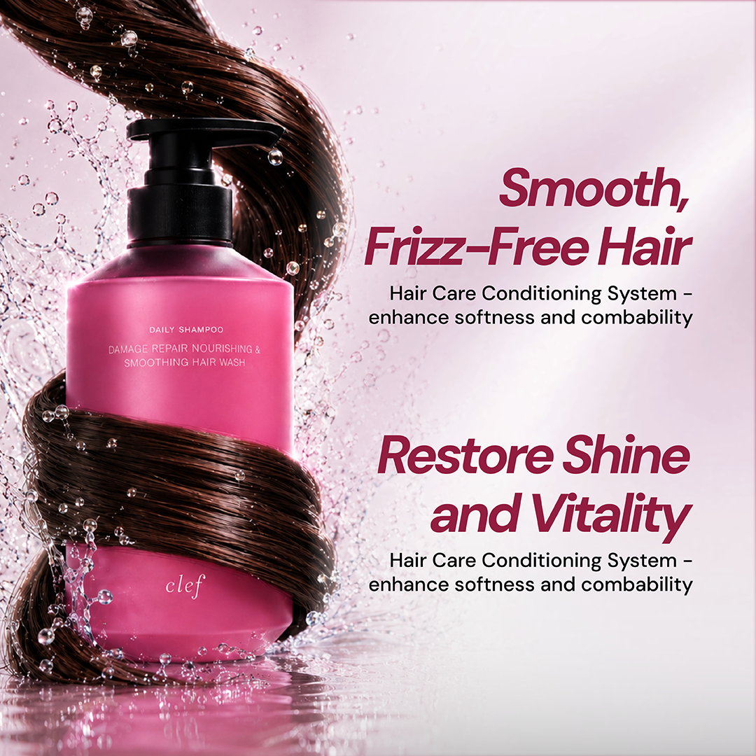 CLEF Damage Repair Shampoo, key benefit 5