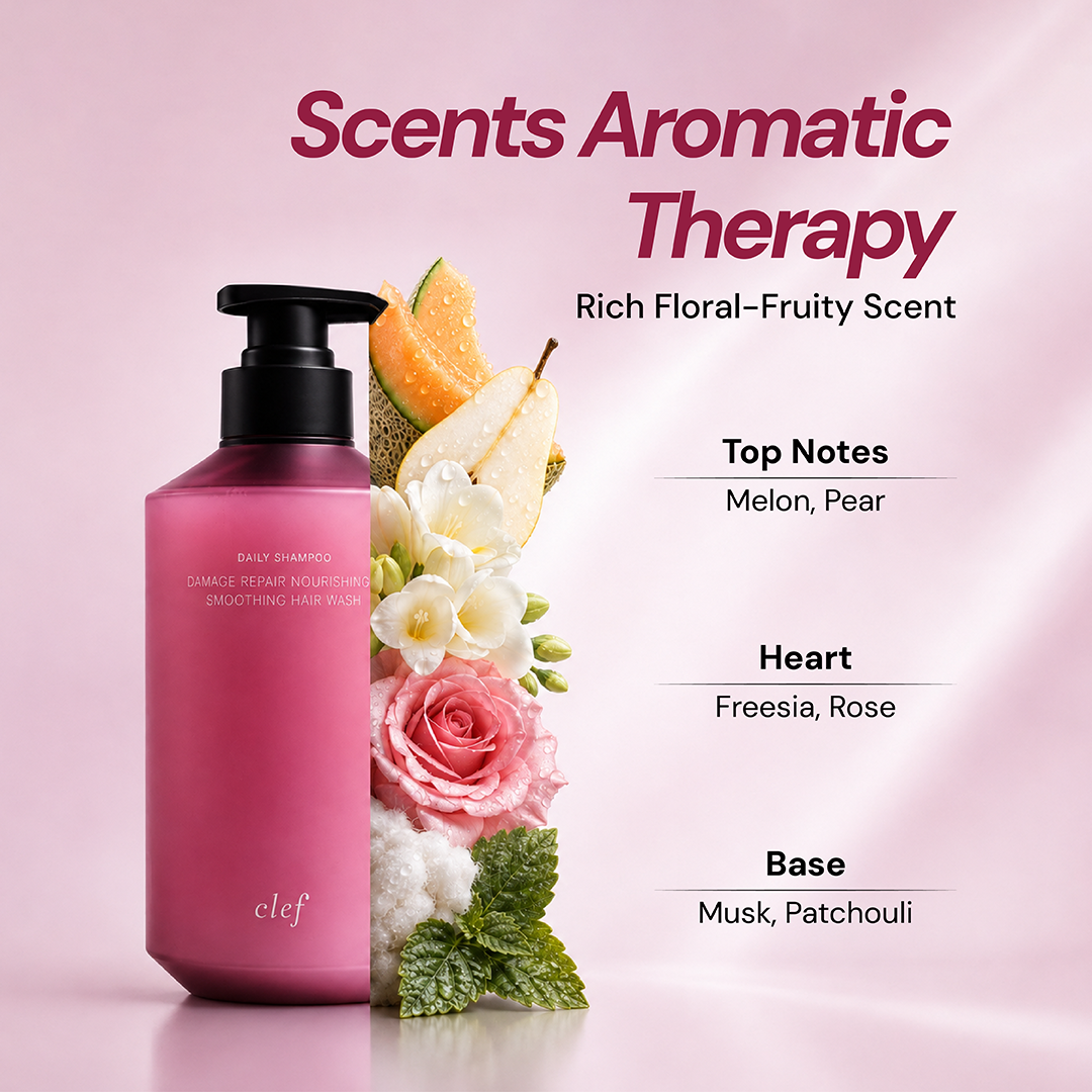 CLEF Damage Repair Shampoo, key benefit 6