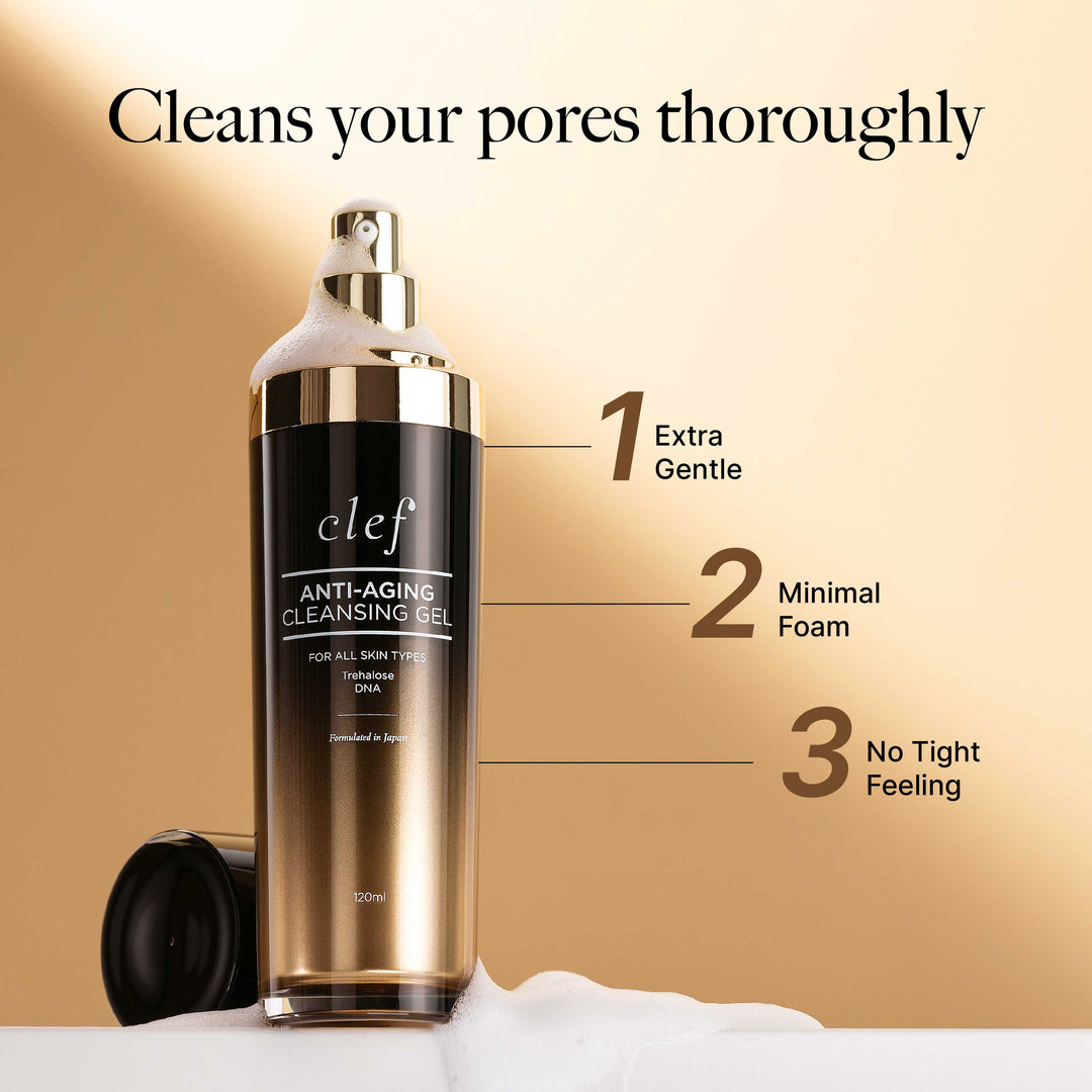 CLEF Anti-Aging Cleansing Gel, key benefits