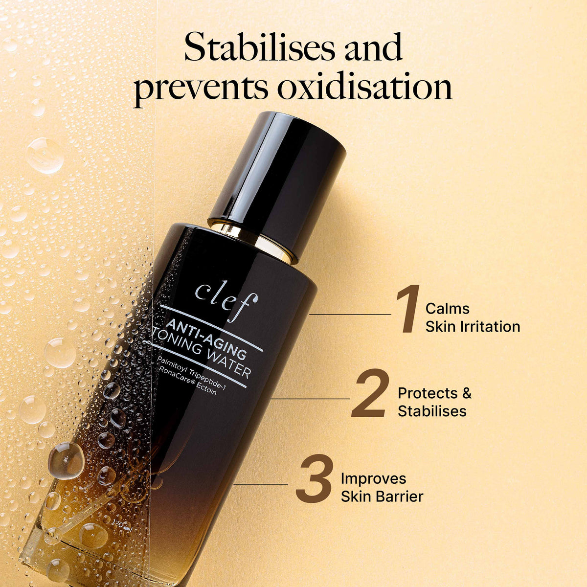 CLEF Anti-Aging Toning Water with Chamomile, key benefits