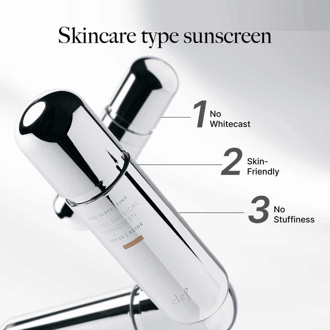 CLEF Skin Perfecting Tinted Physical Sunscreen SPF30 – Fair shade, key benefits