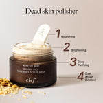 CLEF Brown Rice Renewing Scrub Mask, key benefits